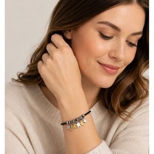 Demdaco Giving Bracelet Love You to the Moon Back Moon Stars Celestial Hallmark